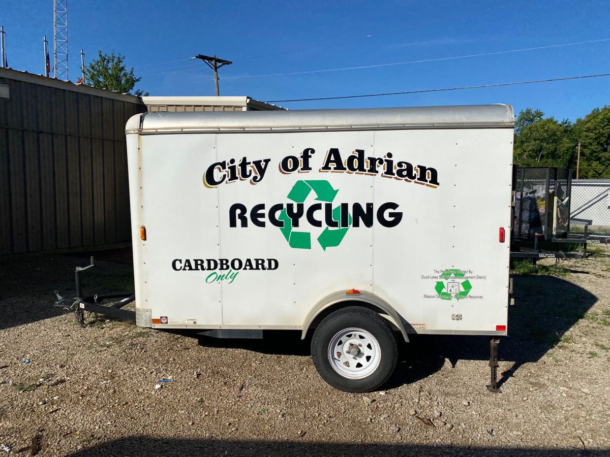 cardboard recycle trailer